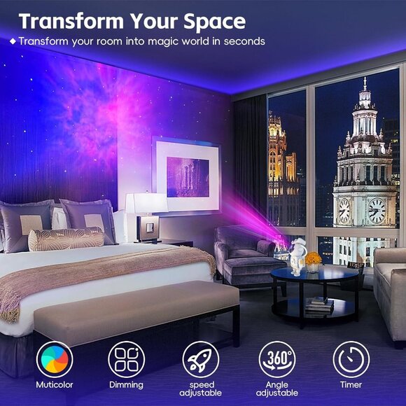 High Quality Galaxy Projector Sky Star Starry Night Lights  Starlight Projector - Picture 9 of 11